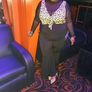 Forever21 Knotted Leopard Jumpsuit